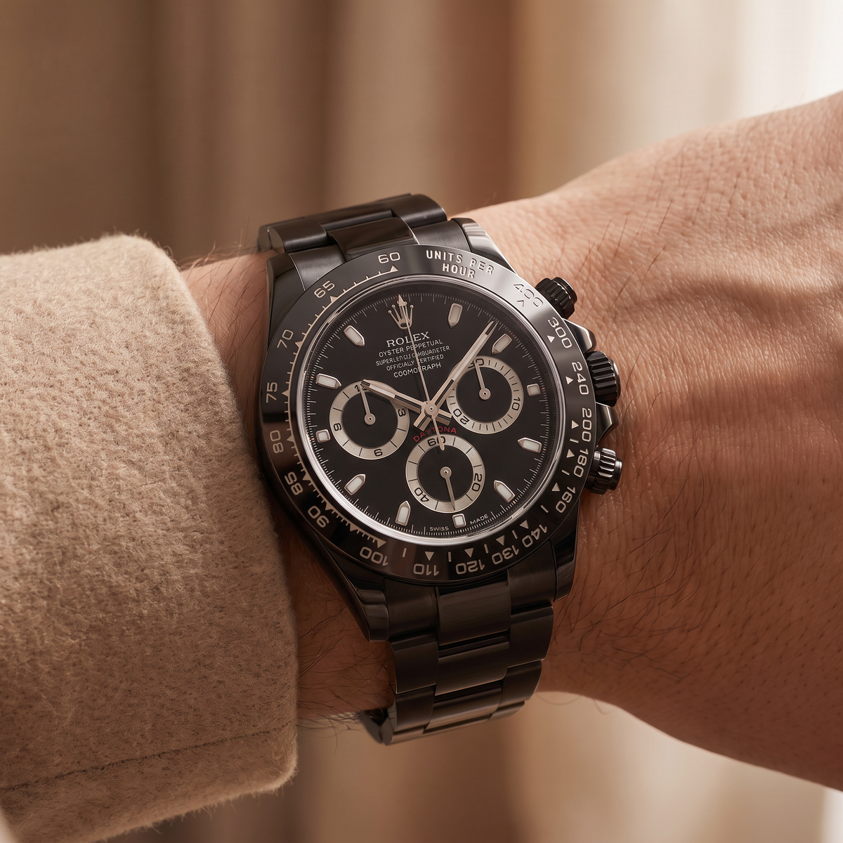 Chronograph Daytona Full Black Automatic Watch