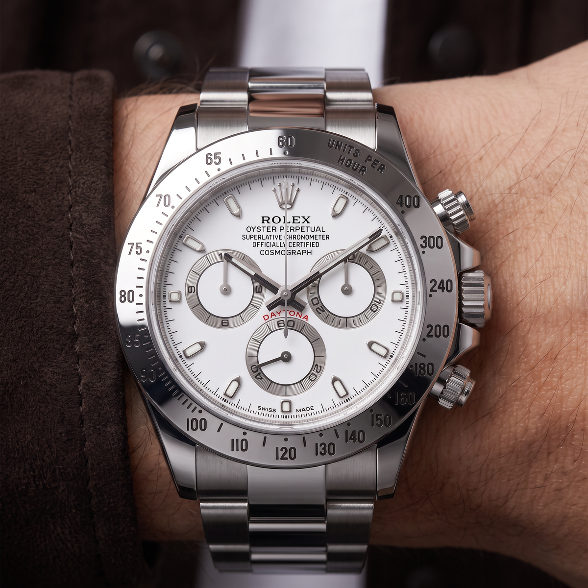 Cosmograph Zenith Daytona 16520 White Dial Automatic Men's Watch