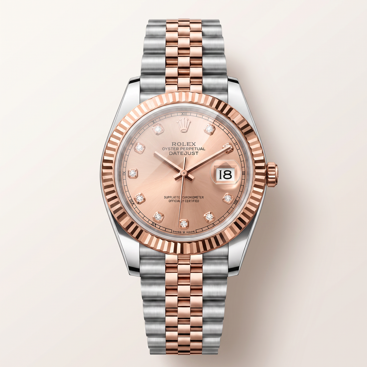 Datejust Sundust Diamond Dial Men's Watch