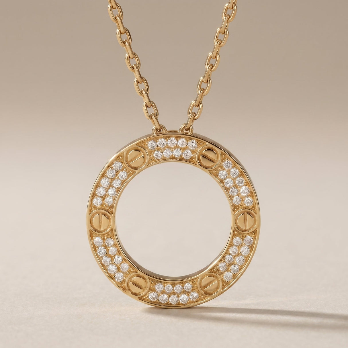 Love Paved Necklace