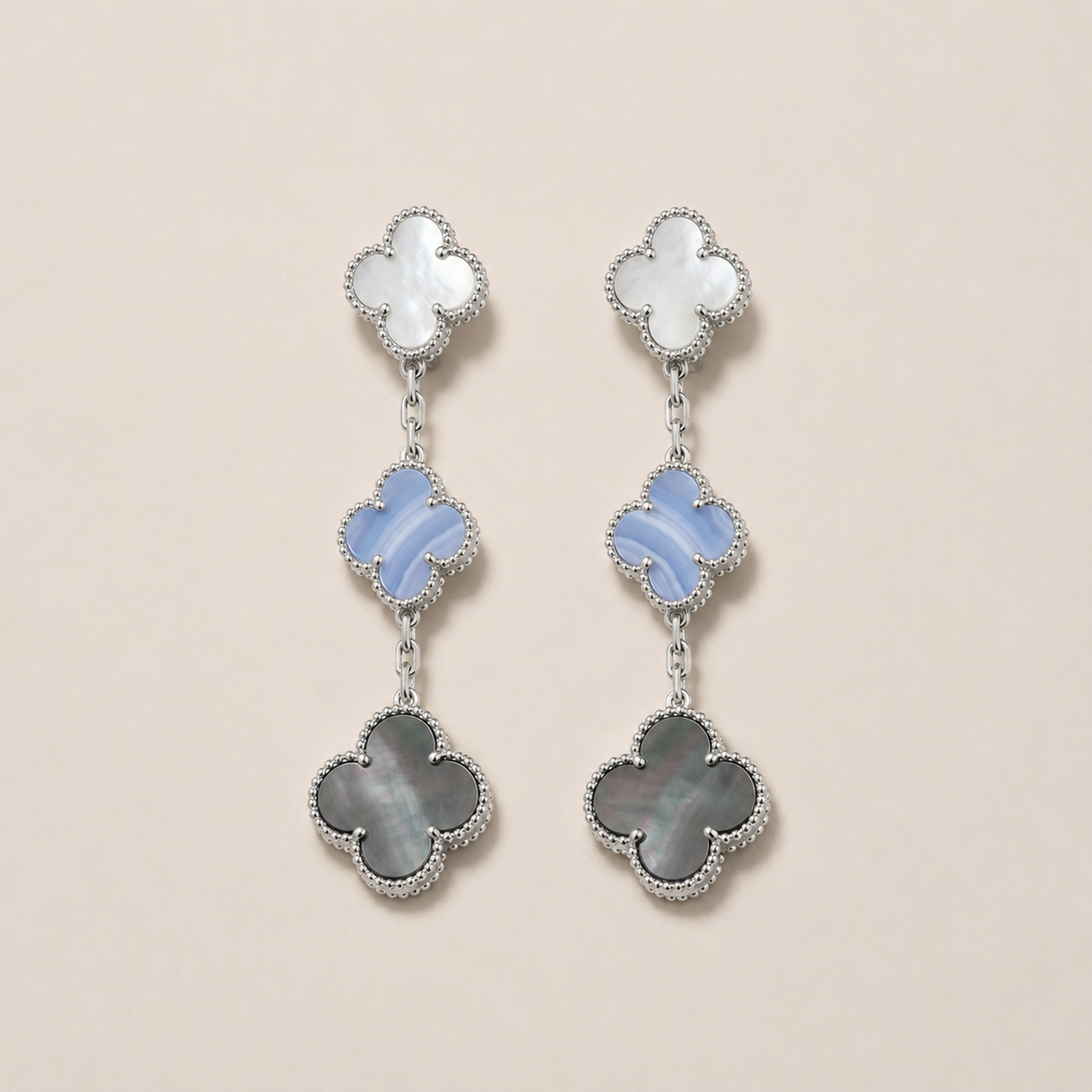 Magic Alhambra Three Motifs Earrings