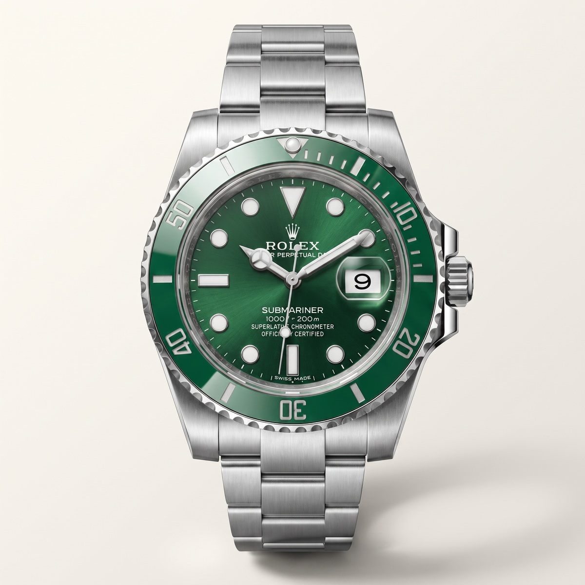 Submariner Date 116610 Green Dial and Ceramic Bezel Automatic Watch