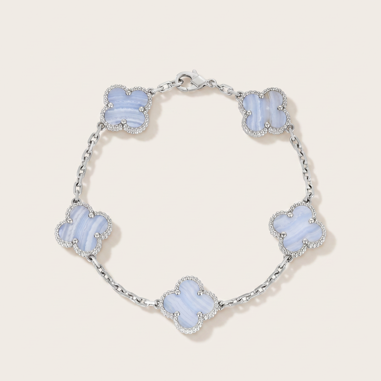 Vintage Alhambra Chalcedony Clover Bracelet