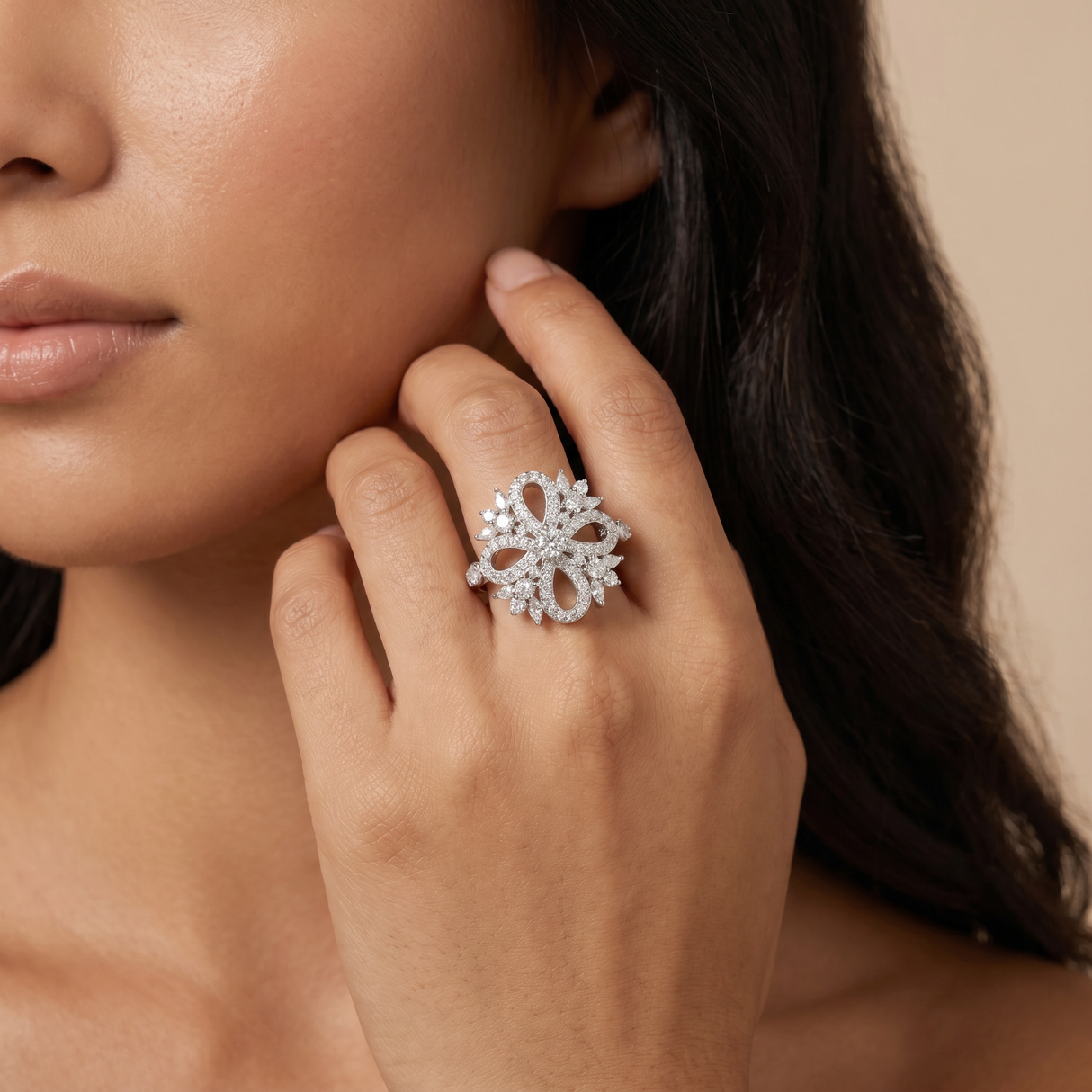 Vintage Floral Ring