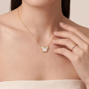 Alhambra Butterfly Charm Necklace