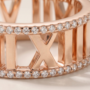 Atlas Roman Numeral Ring