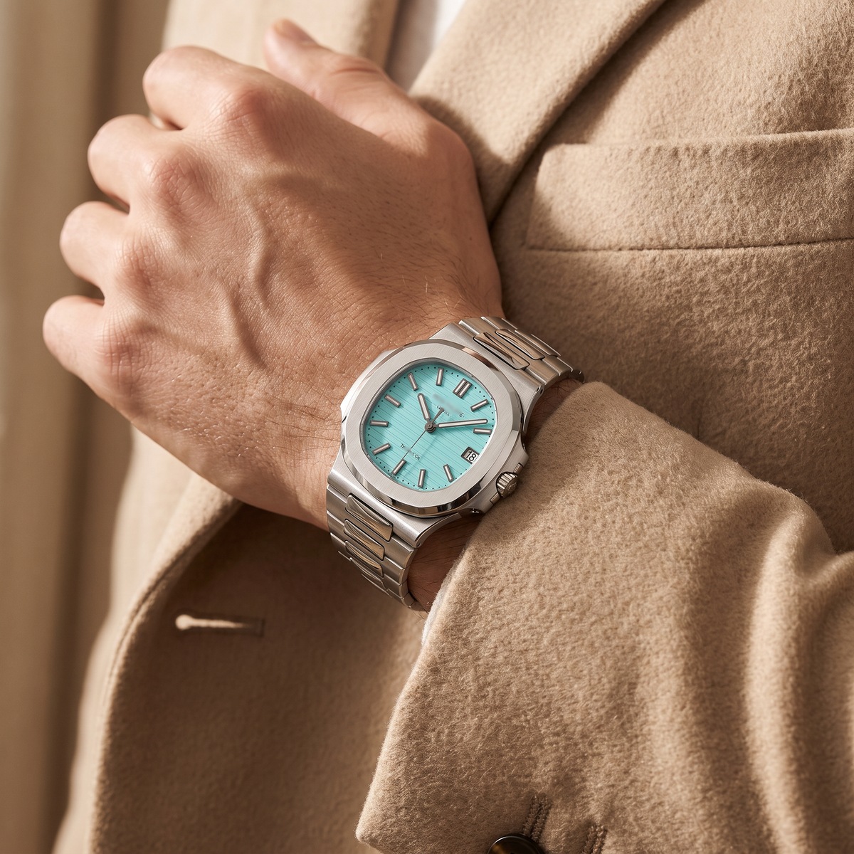 Blue Dial Stainless Steel Automatic Watch