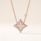 Color Blossom Pave Star Necklace