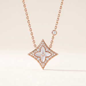 Color Blossom Pave Star Necklace