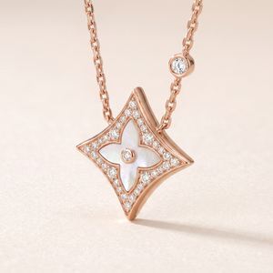 Color Blossom Pave Star Necklace