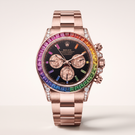 Cosmograph Daytona 116595 Rainbow Everose Ultimate Black Dial Automatic Men's Watch
