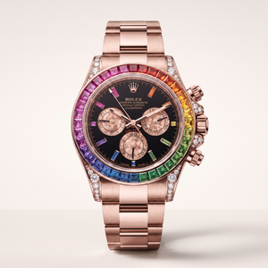Cosmograph Daytona 116595 Rainbow Everose Ultimate Black Dial Automatic Men's Watch