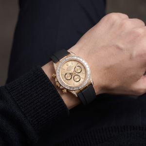 Cosmograph Daytona 126538 Golden Dial Chronograph Diamond-set Automatic Men's Watch