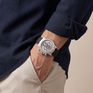 Cosmograph Daytona Steel Dial Chronograph Diamond-set Automatic Men's Watch