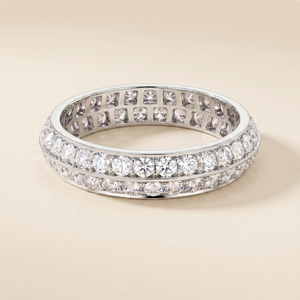 Couture Eternity Wedding Pavé Diamonds Band Ring