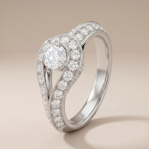 Couture Pavé Solitaire Ring