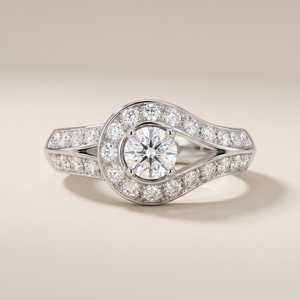 Couture Pavé Solitaire Ring