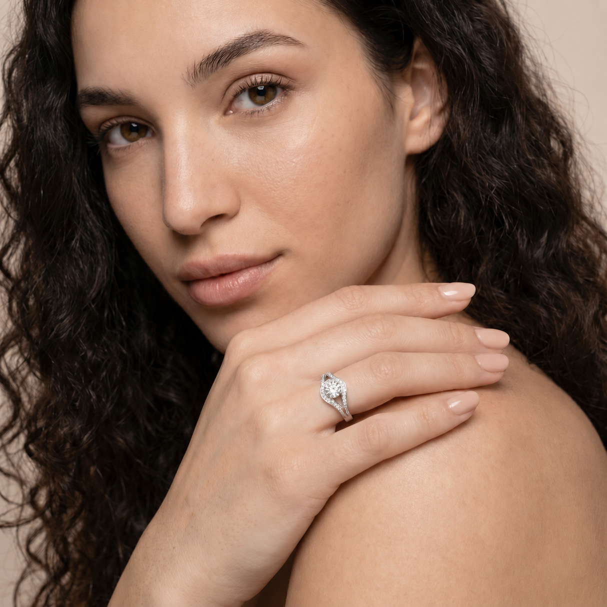 Couture Pavé Solitaire Ring