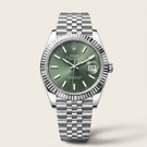 Datejust Classic Green Dial Oystersteel And White Gold Men's Watch