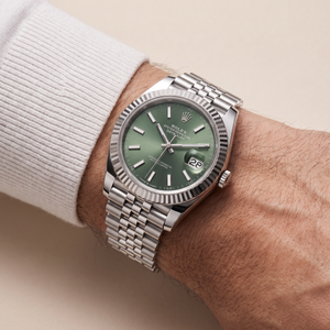 Datejust Classic Green Dial Oystersteel And White Gold Men's Watch