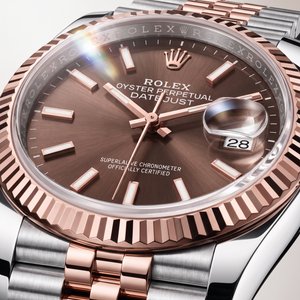 Datejust Everose Chocolate Dial Oystersteel Automatic Men's Watch