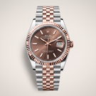 Datejust Everose Chocolate Dial Oystersteel Automatic Men's Watch