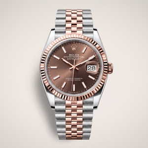 Datejust Everose Chocolate Dial Oystersteel Automatic Men's Watch