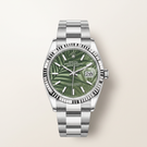 Datejust Green Palm Dial Stainless Steel Automatic Watch