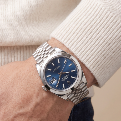 Datejust Oyster Oystersteel Blue Dial Men's Watch