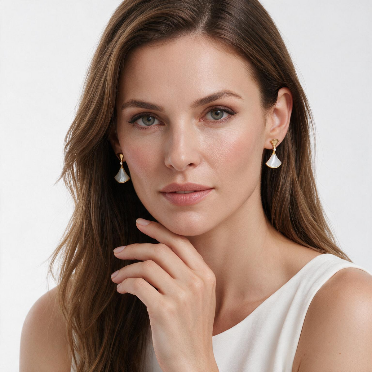 Diva's Dream Mother Of Pearl Drop Earrings