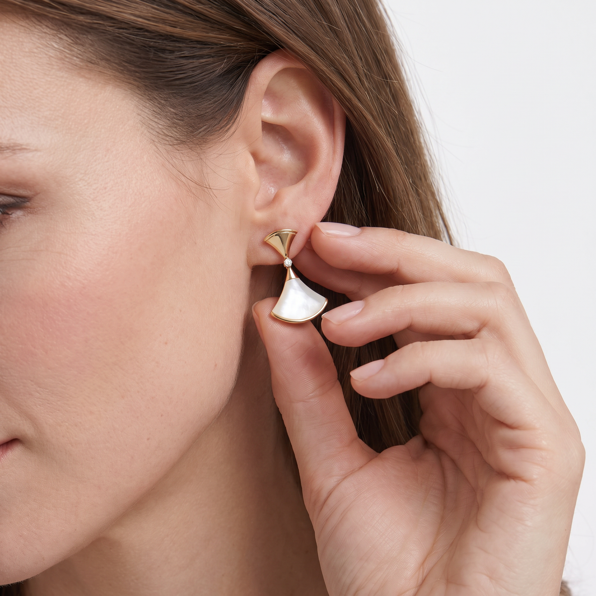 Diva's Dream Mother Of Pearl Drop Earrings