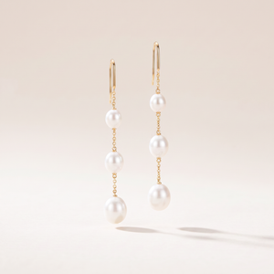 Elsa Peretti Pearls On Chain Drop Earrings