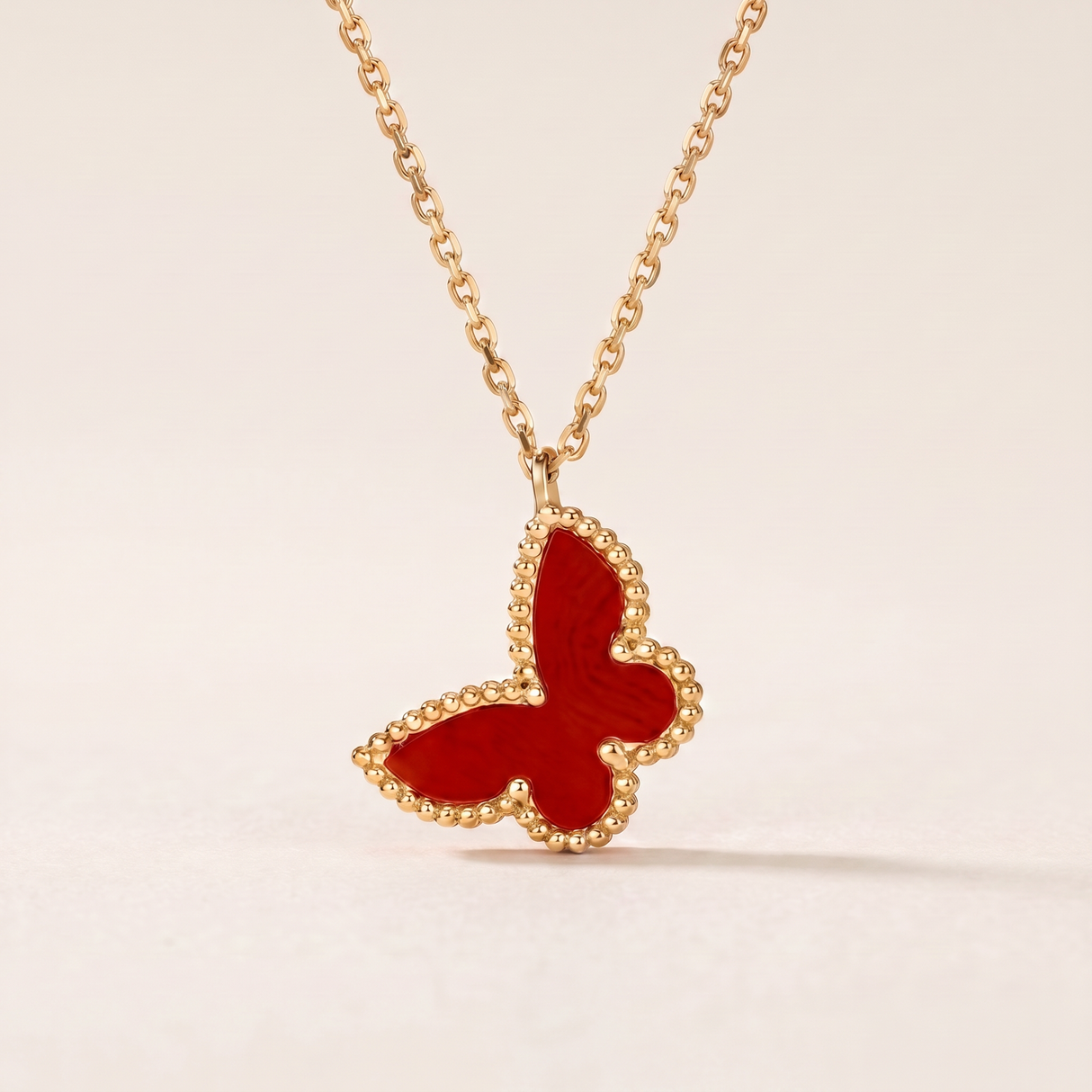 Alhambra Sweet Red Butterfly Necklace