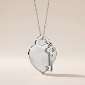 Heart & Key Pendant Necklace