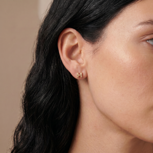 Mini Pop H Hoop Earrings