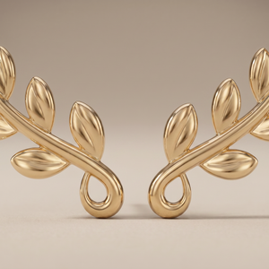Olive Leaf Vine Earrings