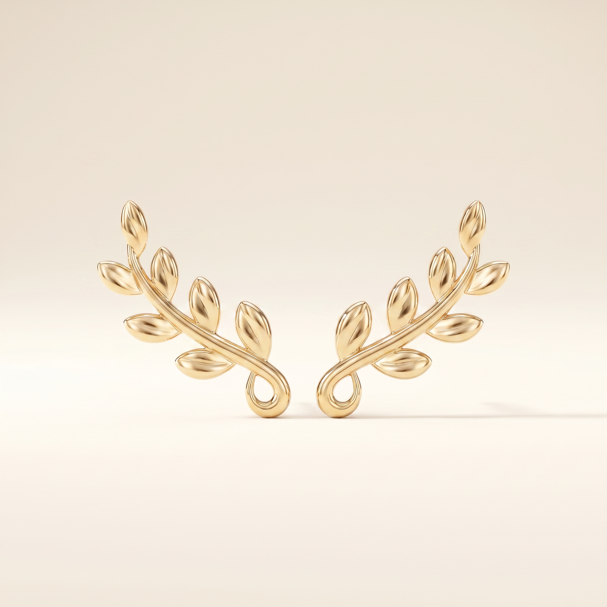 Olive Leaf Vine Earrings