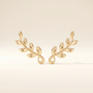Olive Leaf Vine Earrings