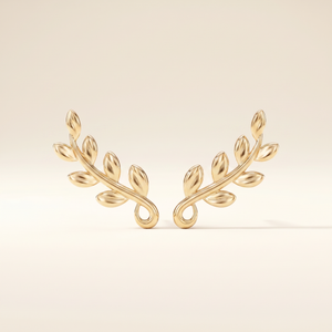 Olive Leaf Vine Earrings