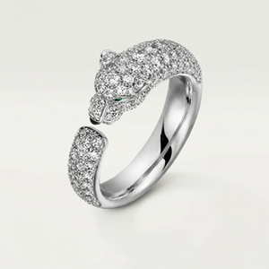 Panthère De Diamond Pavé Ring