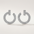T T1 Open Pavé Hoop Earrings