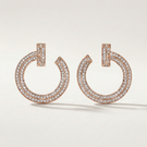 T T1 Open Pavé Hoop Earrings