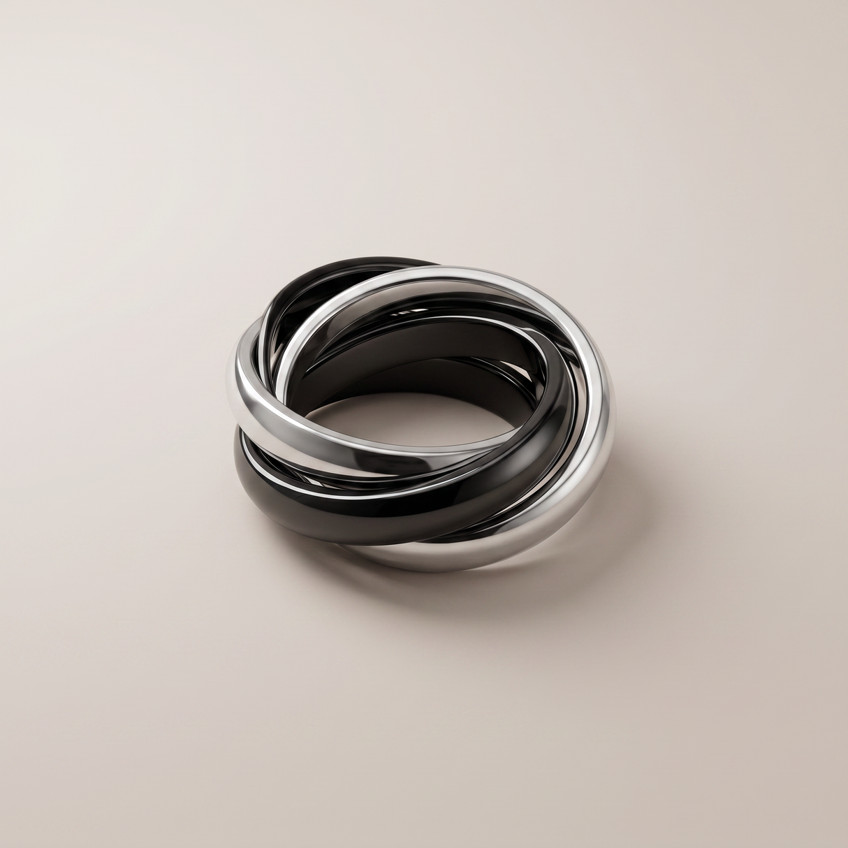 Triple Band Ceramic Ring