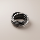 Triple Band Ceramic Ring