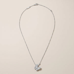 Two Butterfly Diamond Necklace