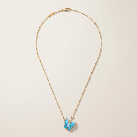 Two Butterfly Turquoise Necklace