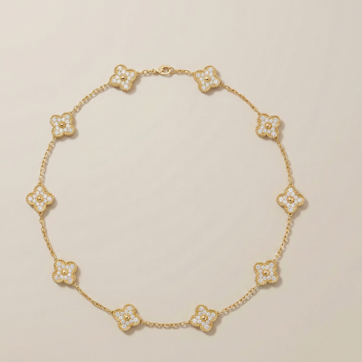 Vintage Alhambra 10 Motifs Necklace