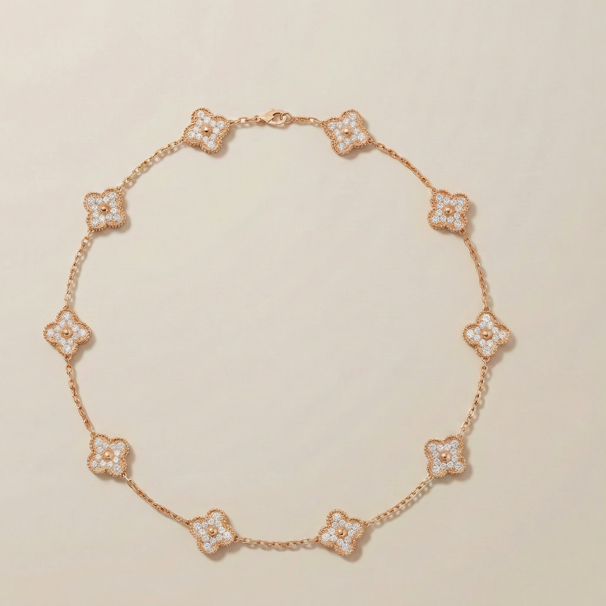 Vintage Alhambra 10 Motifs Necklace