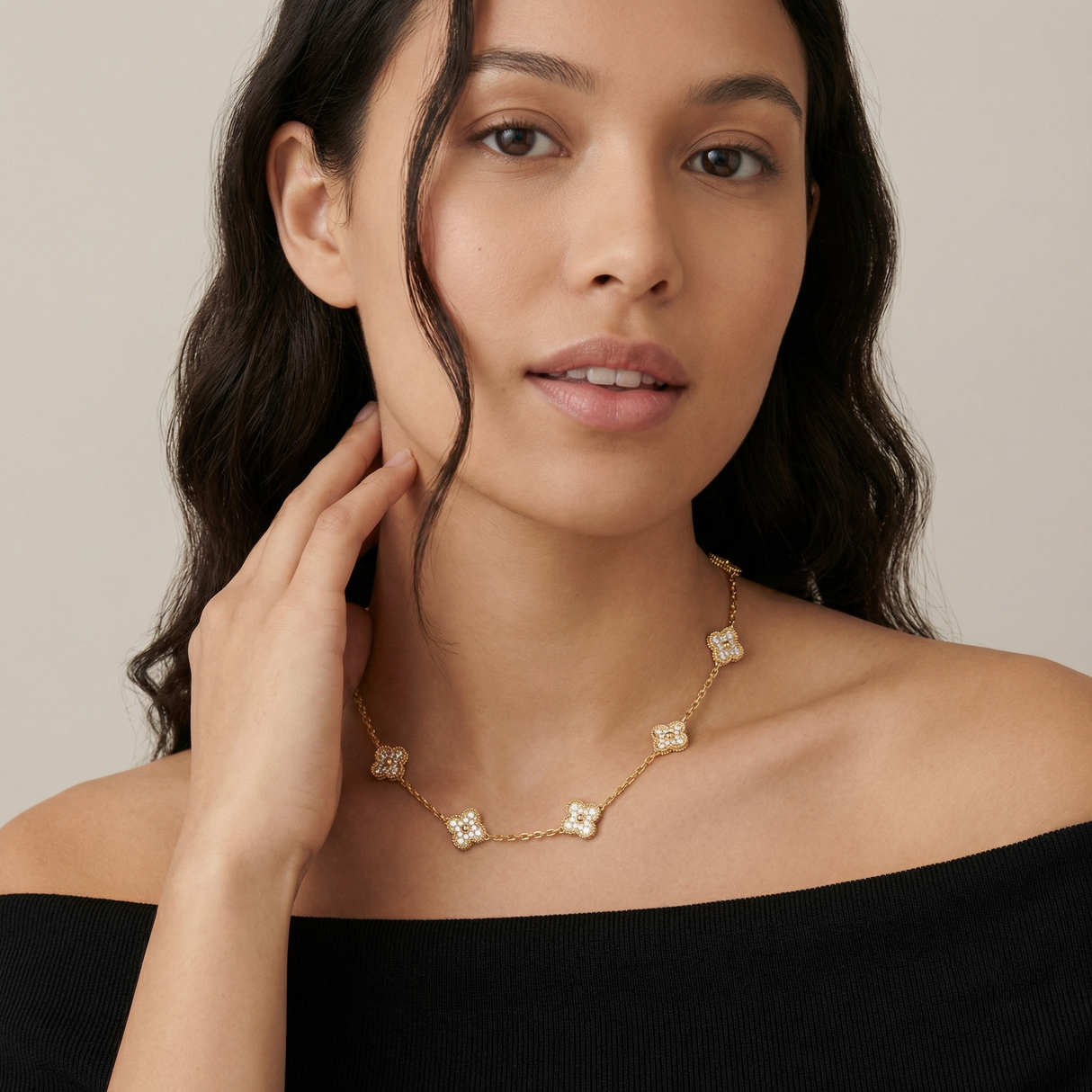 Vintage Alhambra 10 Motifs Necklace