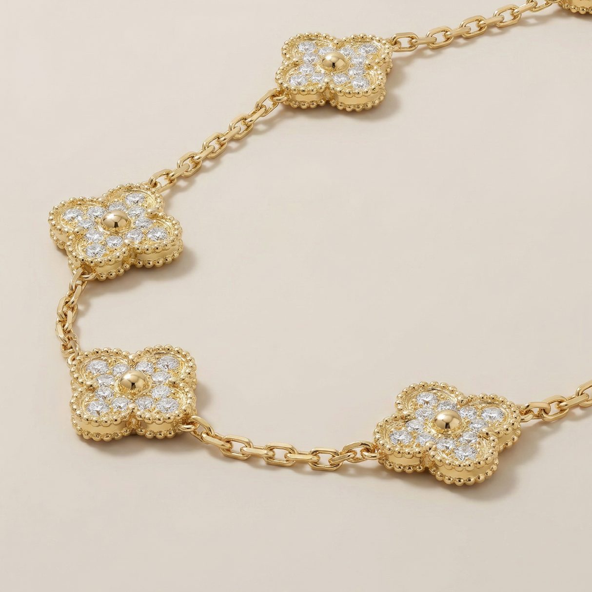 Vintage Alhambra 10 Motifs Necklace